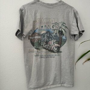 Vintage Harley-Davidson Palm Springs Gray Graphic Tee